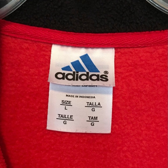 Adidas Polar Fleece Quarter Zip Pullover - Picture 3 of 3